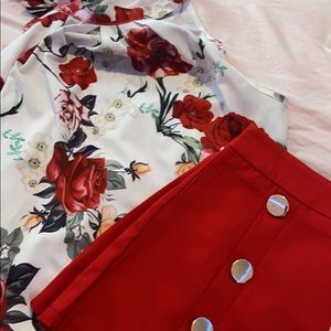 Shein top and short set